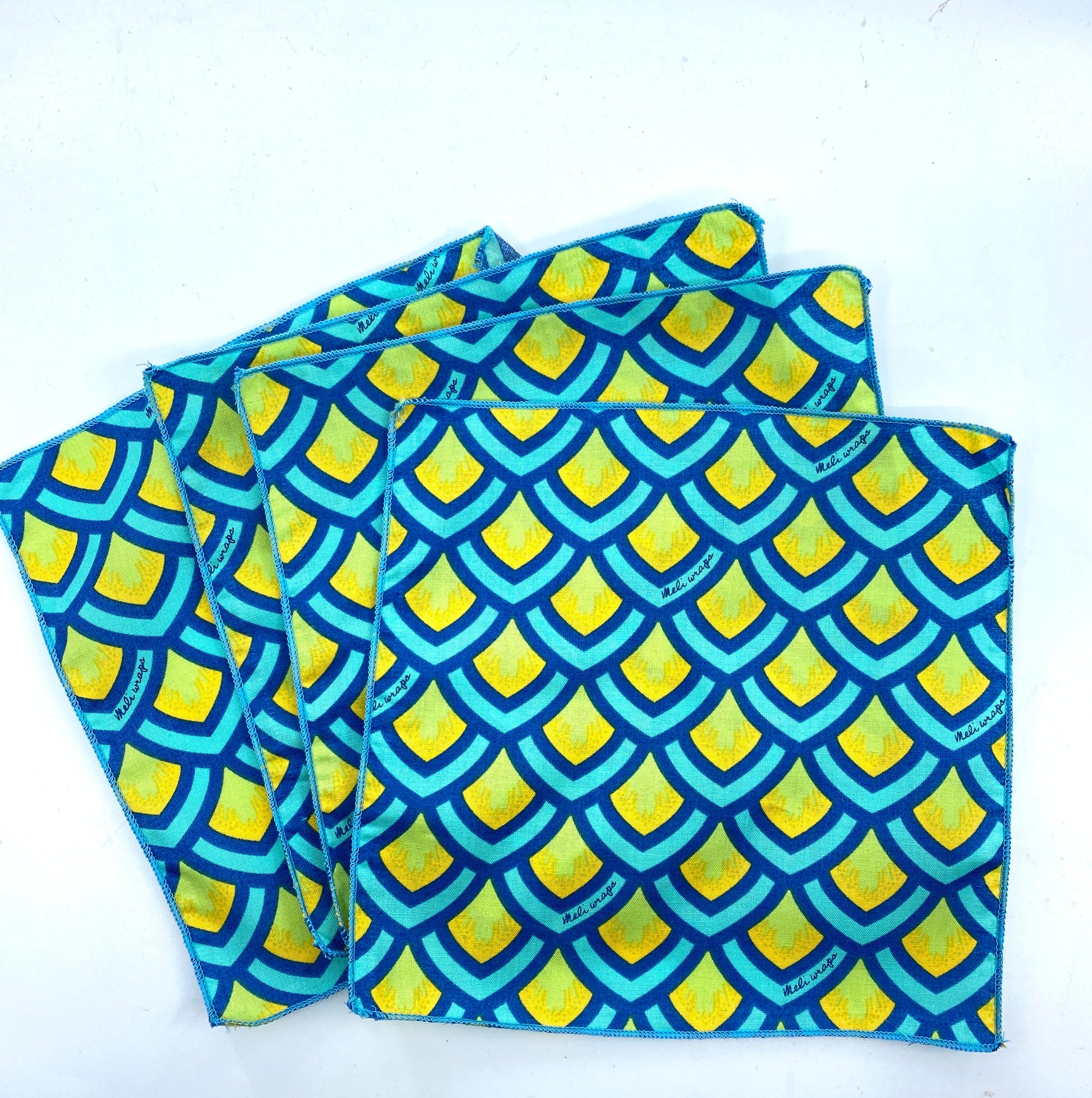 Meli Wraps Organic Cotton Reusable  Napkin - Scales