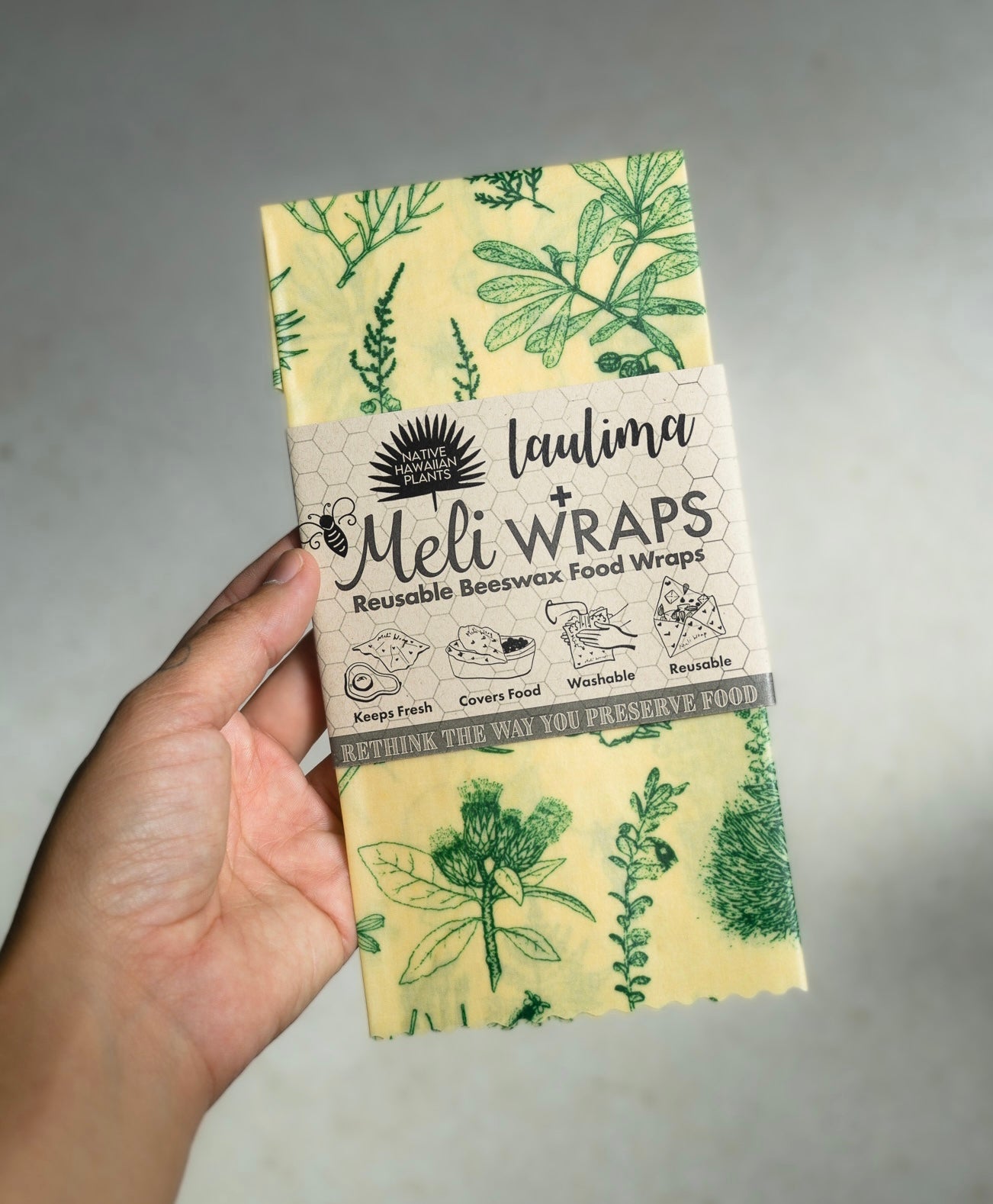 Laulima Native Plant Medium Wrap
