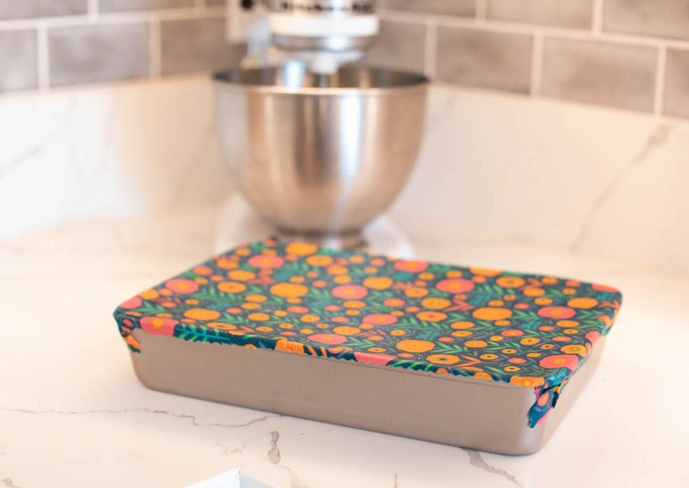 Beeswax Food Wrap - Fall Bloom Print