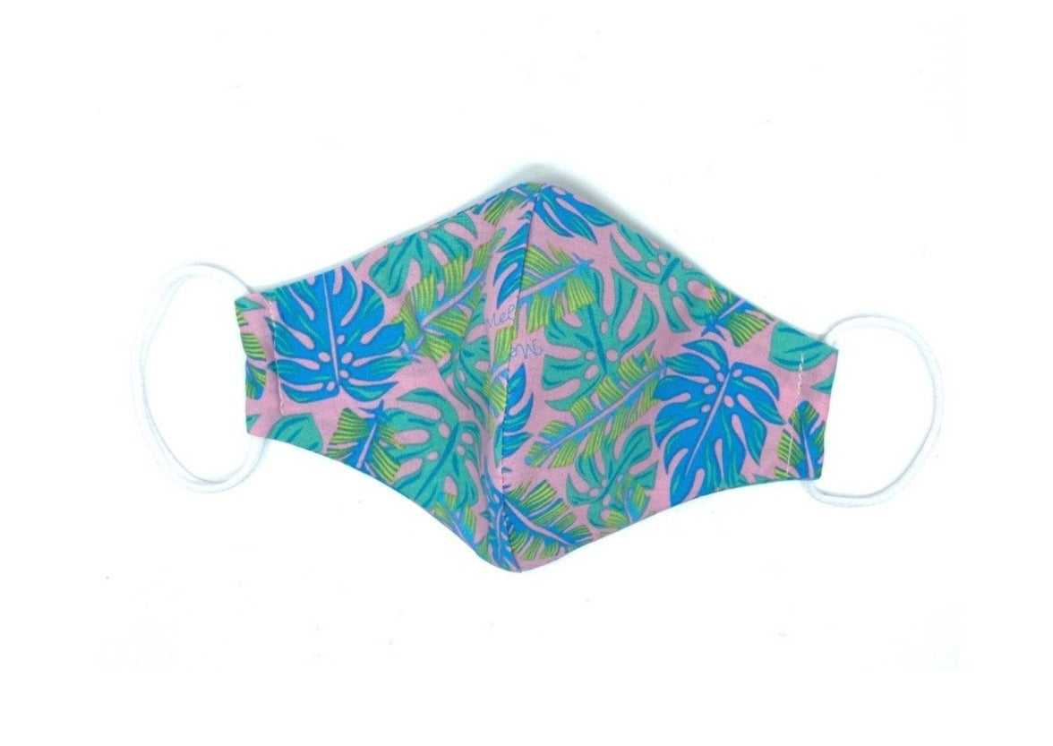 Meli Wraps 100% GOTS Organic Cotton Face Mask - Kahanu Print