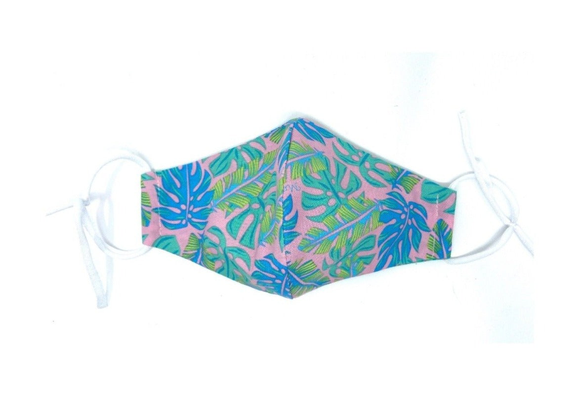 Meli Wraps 100% GOTS Organic Cotton Face Mask - Kahanu Print
