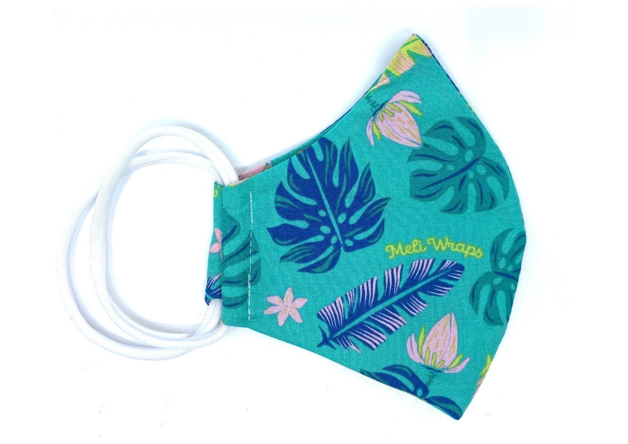 Meli Wraps 100% GOTS Organic Cotton Large Face Mask - Lau Print