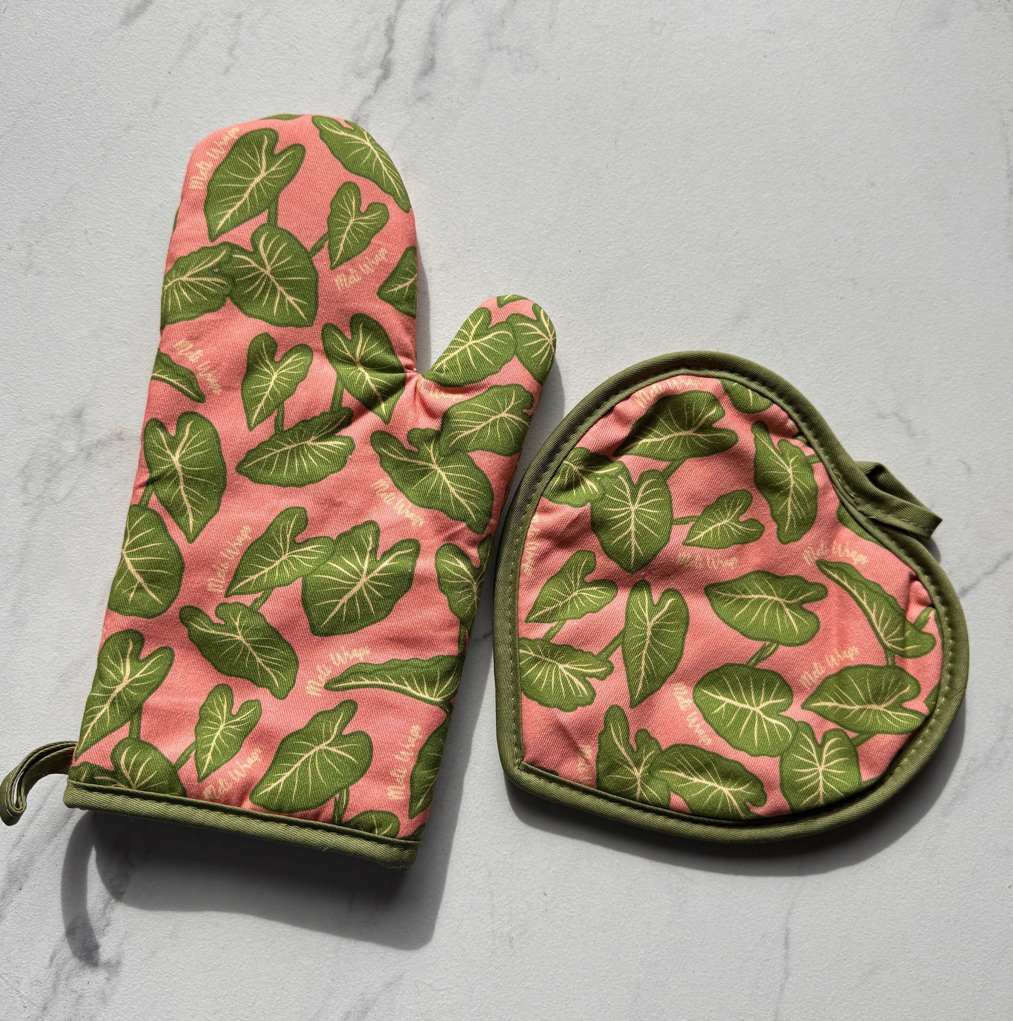 Pot Holder + Oven Mitt Set Kalo Print