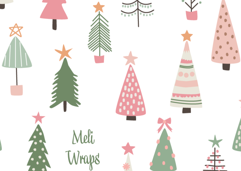 Meli Wraps Beeswax Wrap Bulk Roll - Trees Print