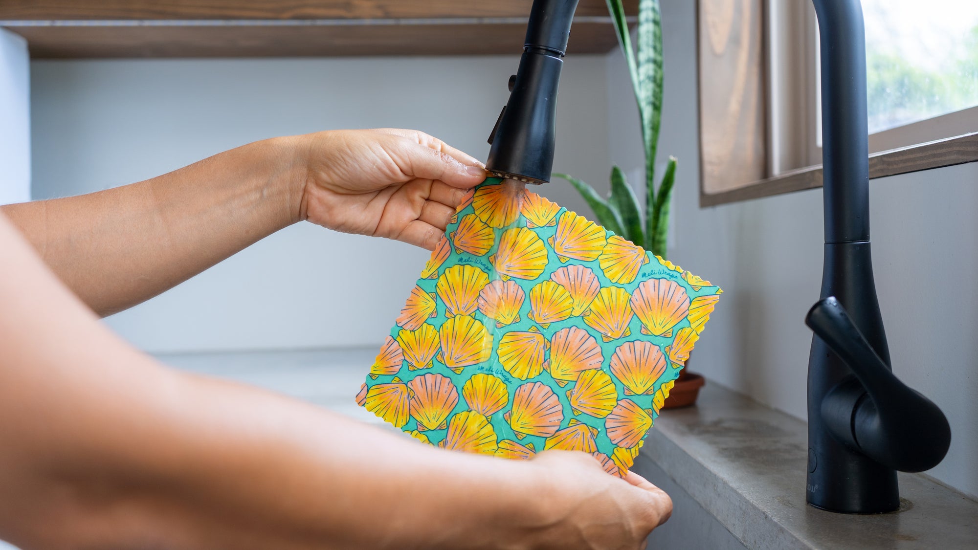 Beeswax Wrap Bulk Roll - Shells Print