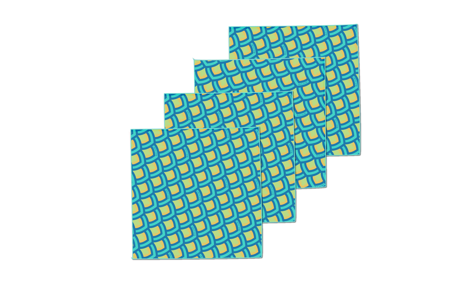 Meli Wraps Organic Cotton Reusable  Napkin - Scales Print